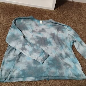 GreenTea Aqua Tie-Dye Shirt